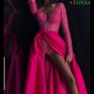 Jovani Romper with overshirt